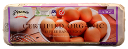 Picture of PIRVOIC CERTIFIED ORGANIC 12 FREE RANGE 12PCS EGGS 660G