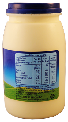 Picture of DAIRY FARMERS THINK CREAM 300ml