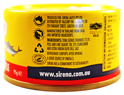 Picture of SIRENA TUNA IN OIL - ITALIAN STYLE 95G