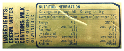 Picture of DEVONDALE SALTED BUTTER 250g