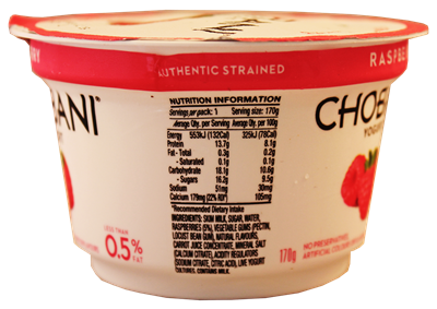 Picture of CHOBANI YOGURT RASPBERRY  170g