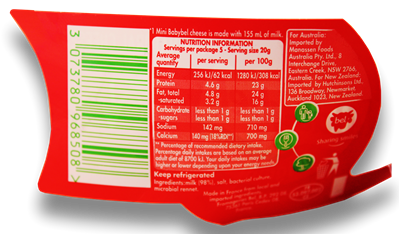 Picture of MINI BABYBEL ORIGINAL 5X NATURAL CHEESES 100G