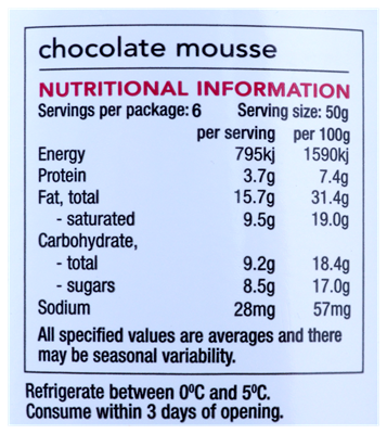 Picture of YALLA CHOCOLATE MOUSSE DARK CHOCOLATE 300g