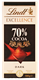 Picture of LINDT 70% COCOA DARK CHOCOLATE 100g