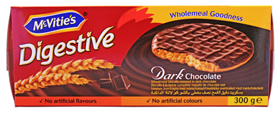 Picture of McVITIE'S DIGESTIVE DARK CHOCOLATE 300g
