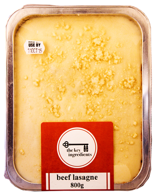 Picture of THE KEY INGREDIENTS BEEF LASAGNE 800G
