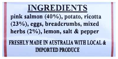 Picture of THE KEY INGREDIENTS SALMON & RICOTTA FISH CAKES 300g
