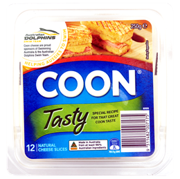 Picture of COON TASTY NATURAL CHEDDAR CHEESE 250g