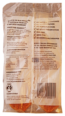 Picture of GINGERBREAD FOLK ALL NATURAL GINGERBREAD 30g