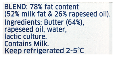 Picture of LURPPAK UNSALTED SPREADABLE BUTTER 250g