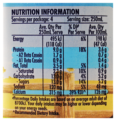 Picture of DAIRY FARMERS LITE WHITE 1 LITRE