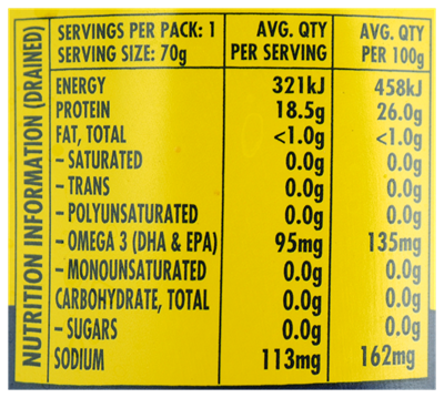 Picture of SIRENA TUNA IN SPRINGWATER 95g