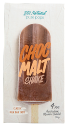 Picture of PURE POPS CHOC MALT SHAKE 4PK 320g
