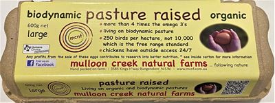 Picture of MULLON CREEK ORGANIC EGG 600G