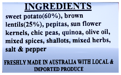 Picture of THE KEY INGREDIENTS POTATO & LENTIL PATTIES 240G