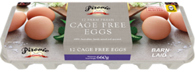Picture of PIROVIC 12 PC FRESH CAGE FREE EGGS 660G