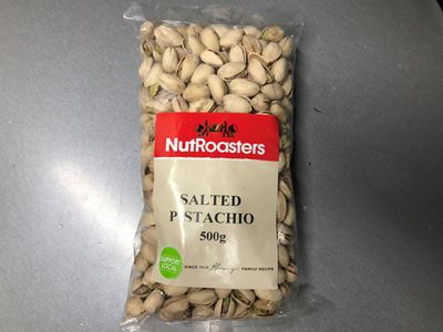 Picture of THE NUT ROASTERS SALTED PISTACHIOS 500G