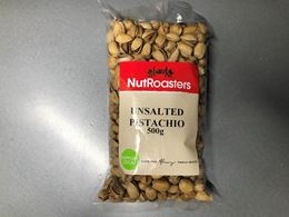 Picture of THE NUT ROASTERS UNSALTED PISTACHIOS 500G