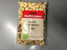 Picture of THE NUT ROASTERS RAW CASHEWS 500G